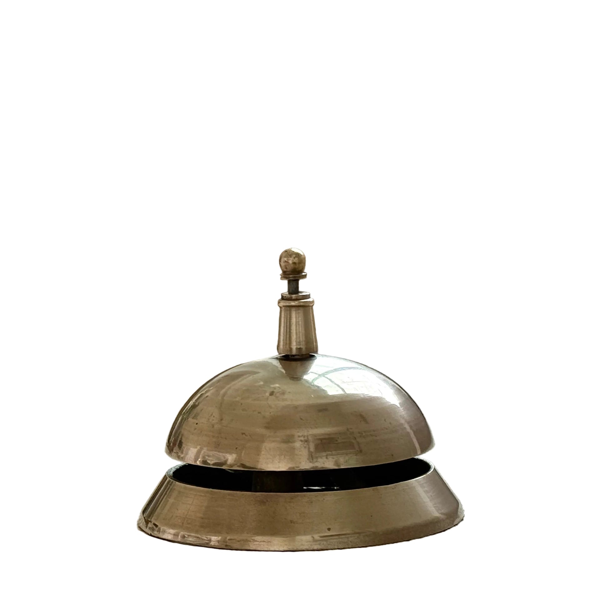 Vintage Style Polished Brass Desk Bell product image