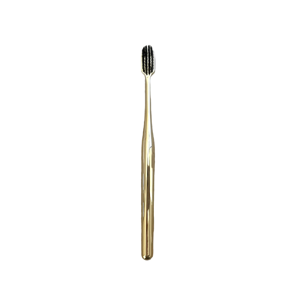 Gold Metallic Toothbrush- black product image