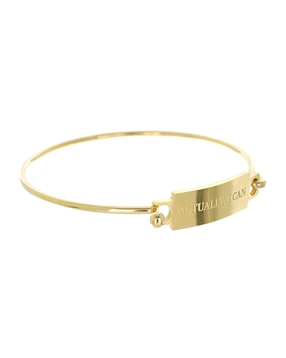 Actually, I Can Bangle Bracelet | Gold - Teresa Collins Studio