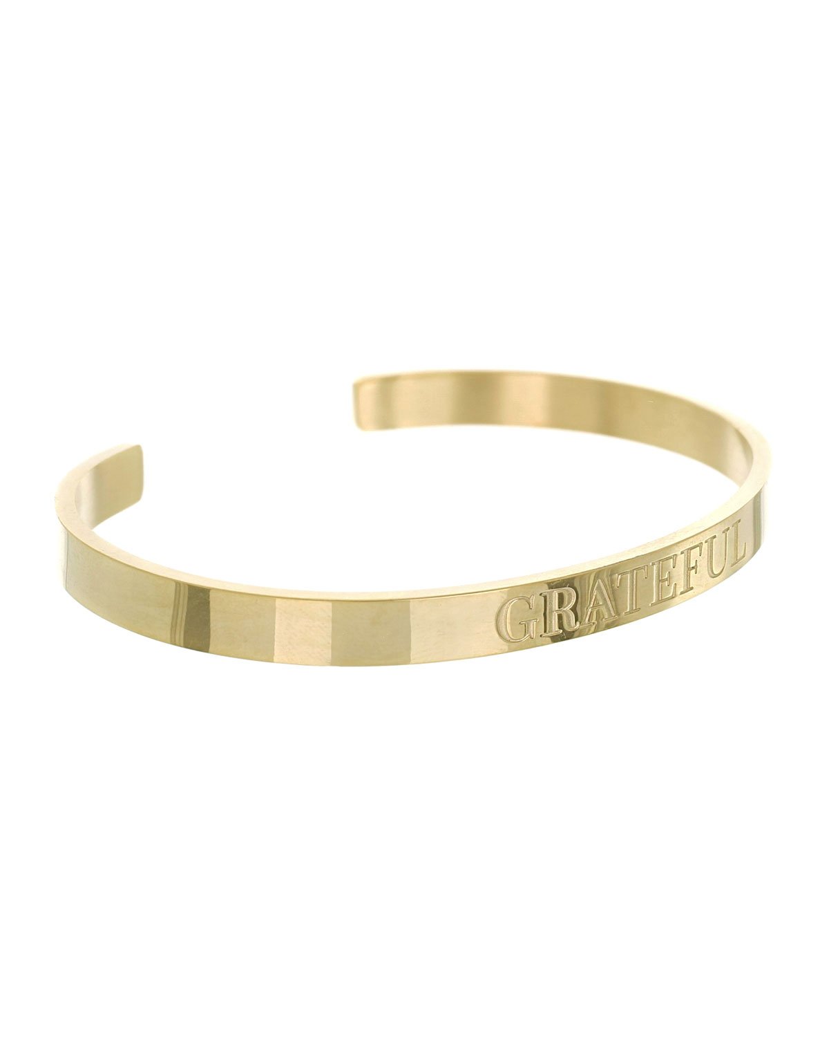 Grateful Open Cuff Bracelet | Gold - Teresa Collins Studio